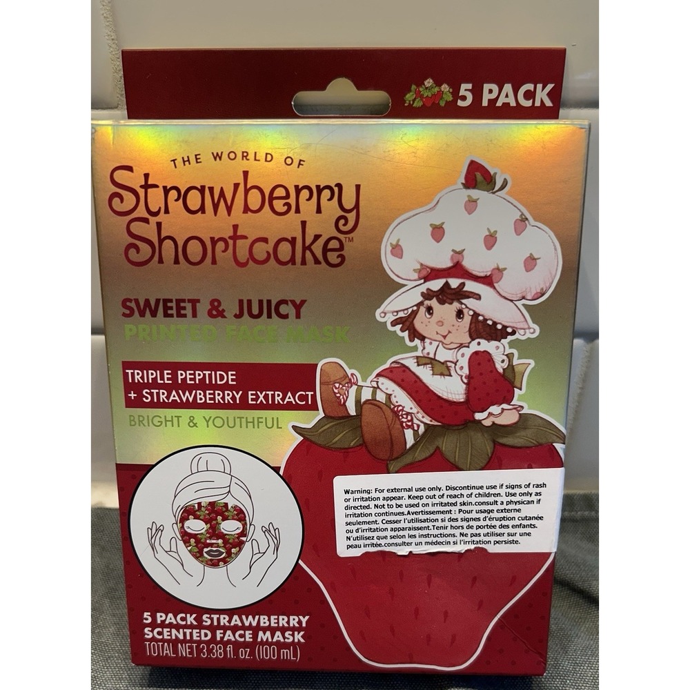 STRAWBERRY SHORTCAKE  Berry Face Mask Strawberry Stocking Stuffers‎ Girlhoodcore